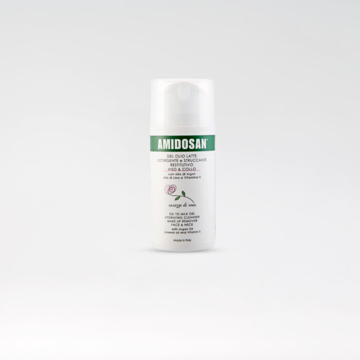 Amidosan Gel Olio Latte Viso 100 ml/ 3,3 fl. oz. • Carezze di Rosa