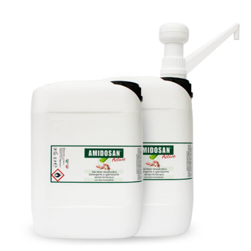 Amidosan Active Gel mani detergente igienizzante tanica ricarica
